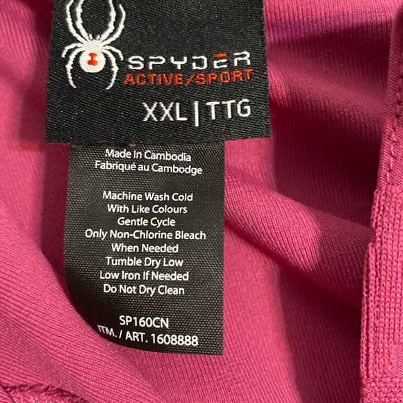 New Spyder Active/Sport Women’s long Sleeve Quarter Zip Size 2Xl - Picture 3 of 3